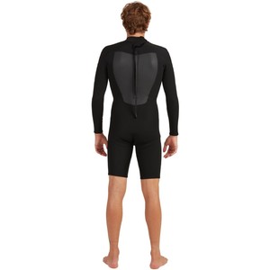 2022 Quiksilver Mens Prologue 2mm Long Sleeve Back Zip Shorty Wetsuit EQYW403017 - Black